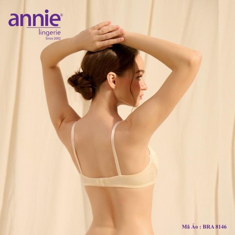 Áo ngực ren mút dày push up cao cấp annie bra 8146 tạo dáng, nâng ngực sexy, vải lót cotton thoáng mát thấm hút mồ hôi