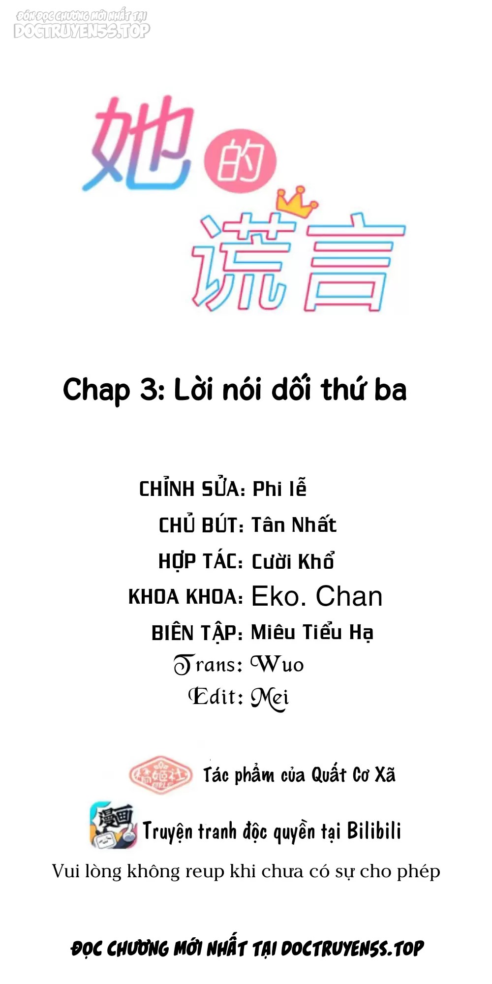 lời nói dối của cô ấy chapter 3 3