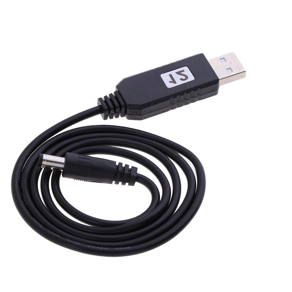 USB DC 5V To 12V 5 . 5mm x 2 . 1mm DC Barrel Male Connector Power Cable