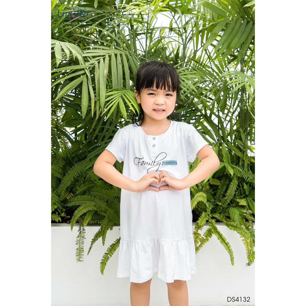 Đầm bé gái Emspo đuôi cá, in chữ Family is every thing DS4132