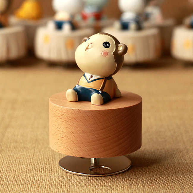 hộp nhạc xoay tròn hình thú