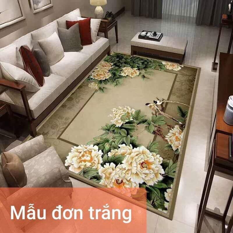 THẢM BALI 5D HOA MẪU ĐƠN 2MX3M PP