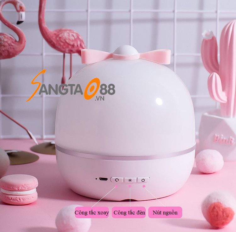 Đèn trang trí để bàn tạo sao màn HD nhiều mẫu, 3 màu sáng chuyển động cao cấp E01