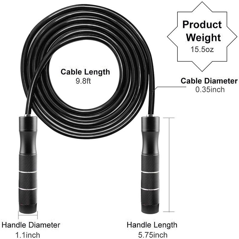 TMT Có Trọng Số Nhảy Dây Tập Luyện Bỏ Qua PU Dây Có Thể Điều Chỉnh Hợp Kim Nhôm Tốc Độ Crossfit Nhảy Cho Thể Dục Tập Thể Dục Đào Tạo