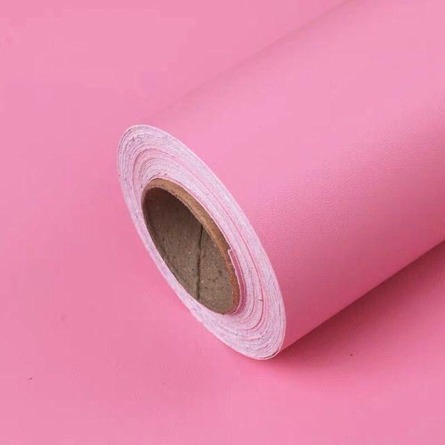 10m giấy dán tường có sẵn keo khổ 45cm. Mẫu hồng