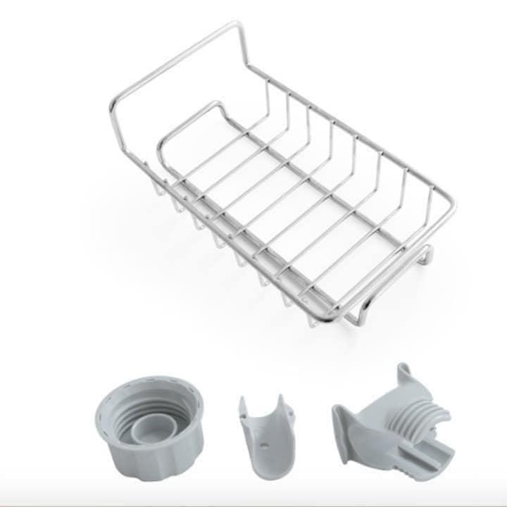 KỆ CÀI CẠNH VÒI RỬA BÁT ĐỂ KHĂN VÀ RẺ RỬA BÁT TIỆN DỤNG BẰNG INOX