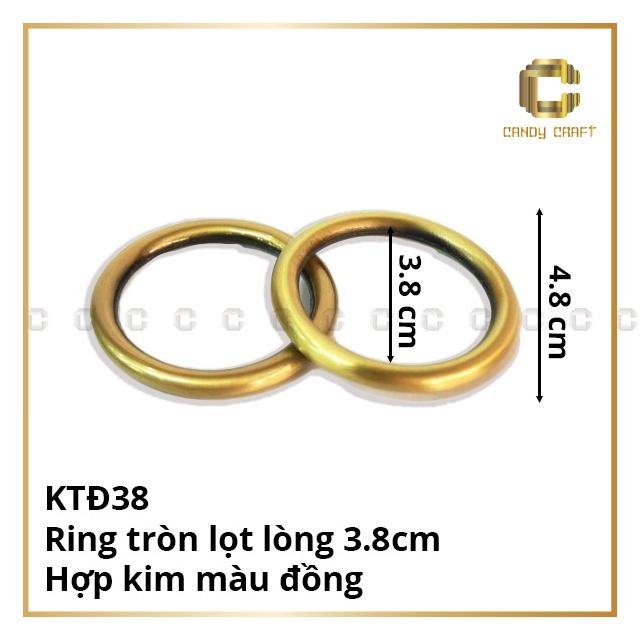 Khoen tròn 3cm - 3.8cm gắn túi - balo