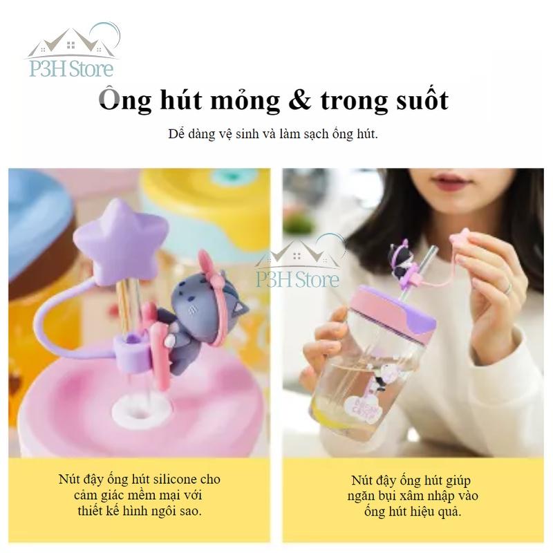 Ly nhựa có ống hút Lock&Lock Dream Catcher dung tích 520ml ABF779