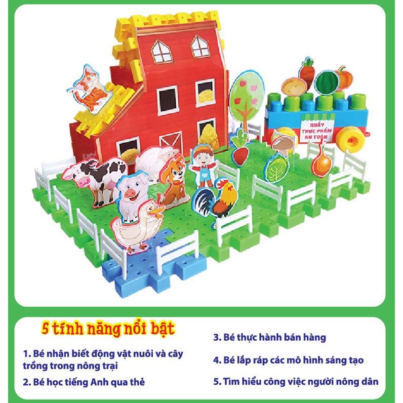 Đồ Chơi Xếp Hình Sáng Tạo Khám Phá Nông Trại 92 Chi Tiết