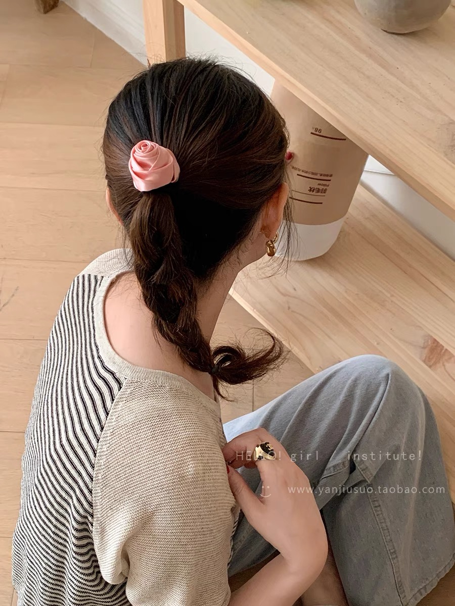 Kẹp tóc nơ hoa hồng nhiều mẫu