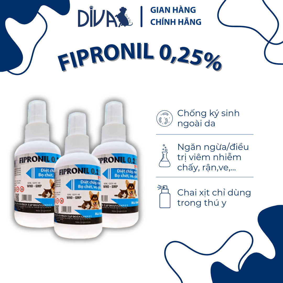 CHAI XỊT FIPRONIL 0,25%