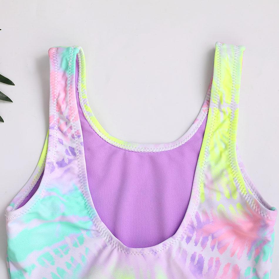 Kỳ Lân Ngựa Cô Gái Đồ Bơi Trẻ Em Một Mảnh 4-16Years Quần Bơi Trẻ Em Dây Buộc Bé Gái Áo Tắm Đi Biển Bơi 2021