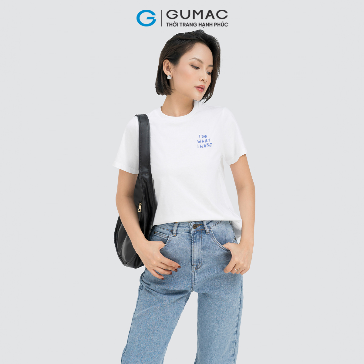 Áo thun in cổ tròn GUMAC ATD04039