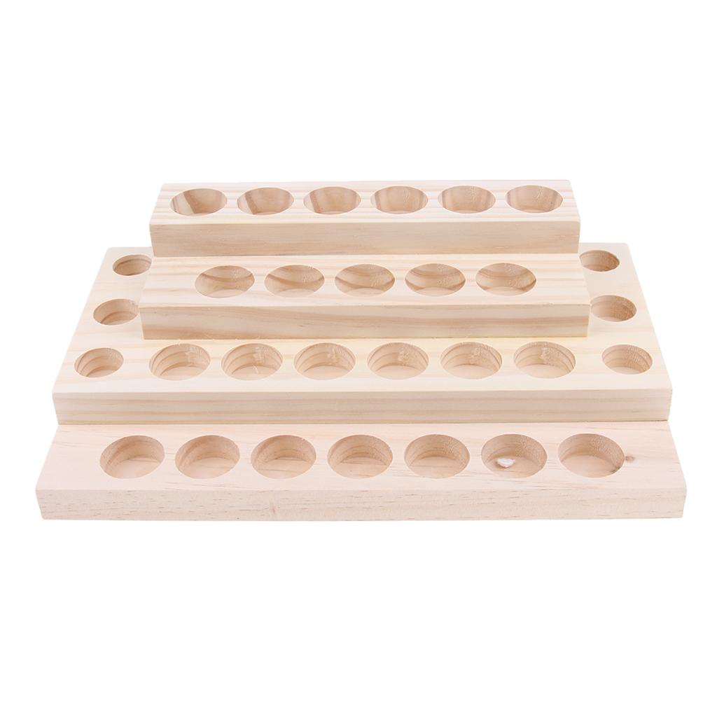 Wood Essential Oil Display Stands Holder Rack Storage Organizer 9 Slots