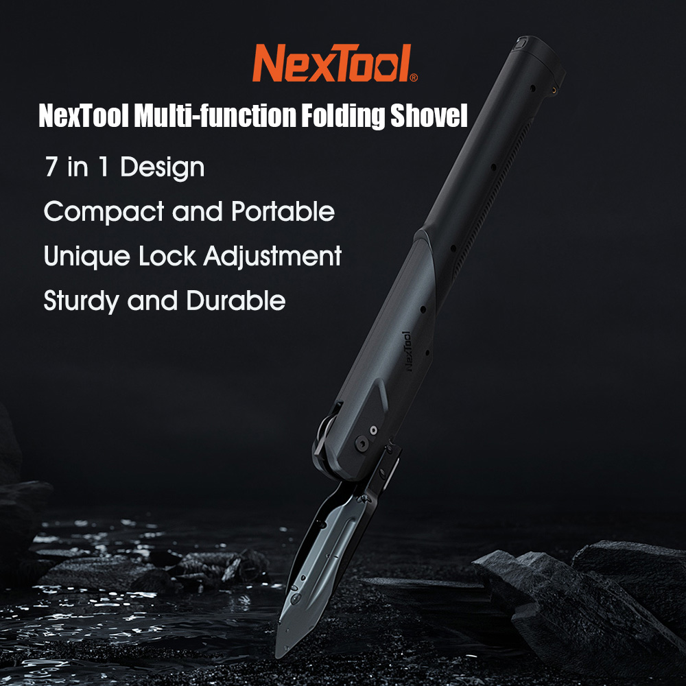 Xẻng gấp dùng trong cắm trại sinh tồn 7 trong 1 NexTool Folding Shovel