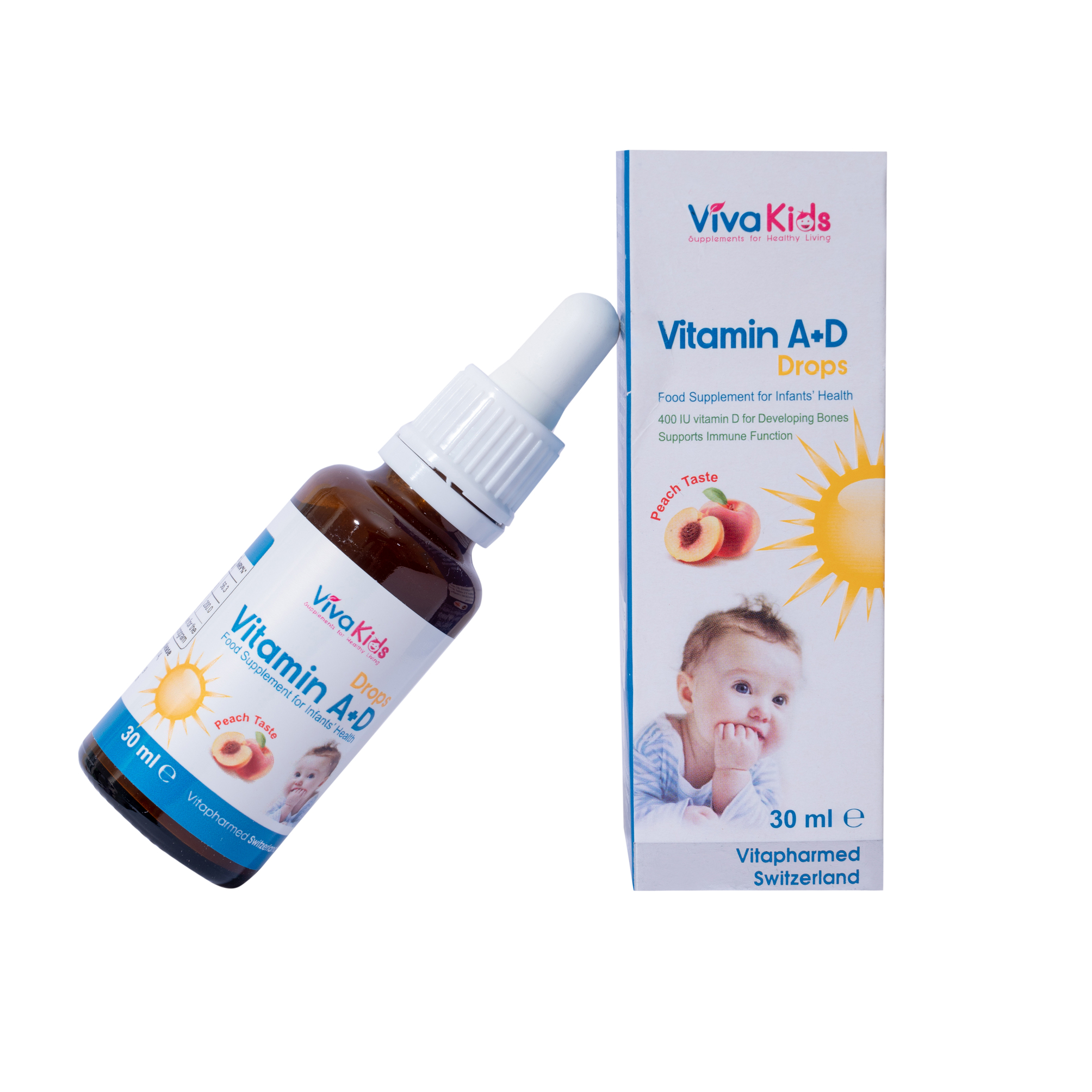 Vitamin A + D nhỏ giọt Viva Kids cho bé mắt sáng dáng cao