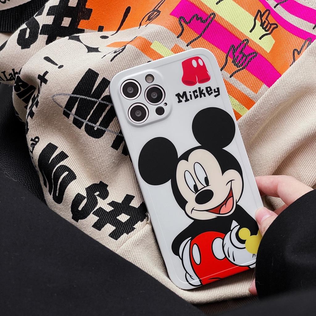 DISNEY Ốp Điện Thoại Họa Tiết Hoạt Hình Mickey Minnie Cho iphone 13 Pro Max i13 13pro 11ProMax i11 X XR Xs Max 7plus 8plus 12Pro 12 Pro Max