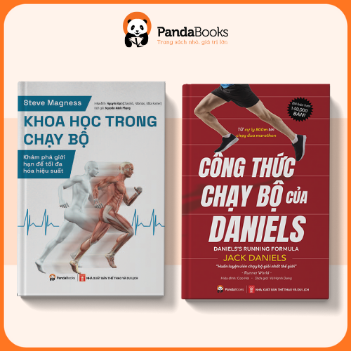 Sách - Combo 2 cuốn Khoa học trong chạy bộ + Công thức chạy bộ của Daniels [Pandabooks]