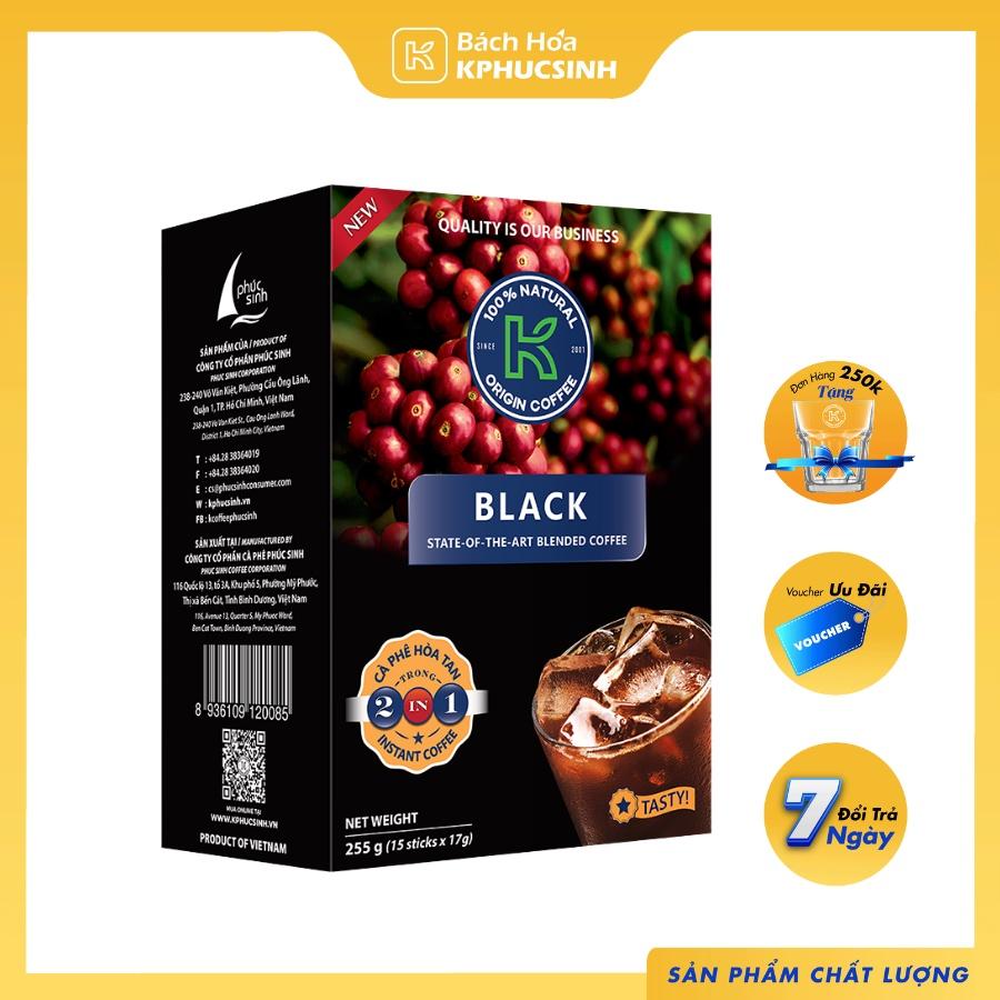 Cà phê hòa tan 2 in 1 K-Black 255g