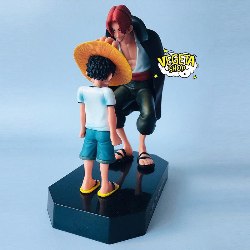 Mô hình One Piece - Monkey D Luffy và Shanks tóc đỏ - Hoạt cảnh Shanks mất tay vì cứu Luffy khóc nhè - Cao 18cm