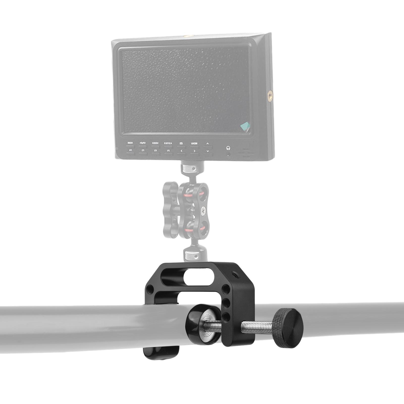 Universal C Clamp Heavy Duty Desktop Mount Clamp Tripod Light Stand Clamp with Standard 1/4 Inch & 3/8 Inch Screw Holes
