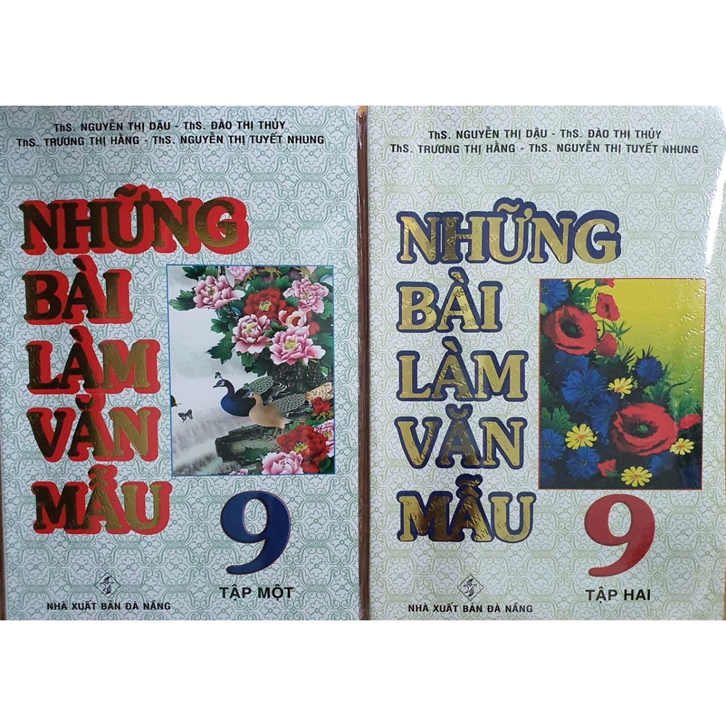 Combo Những Bài Làm Văn Mẫu lớp 9 Tập 1 + Tập 2