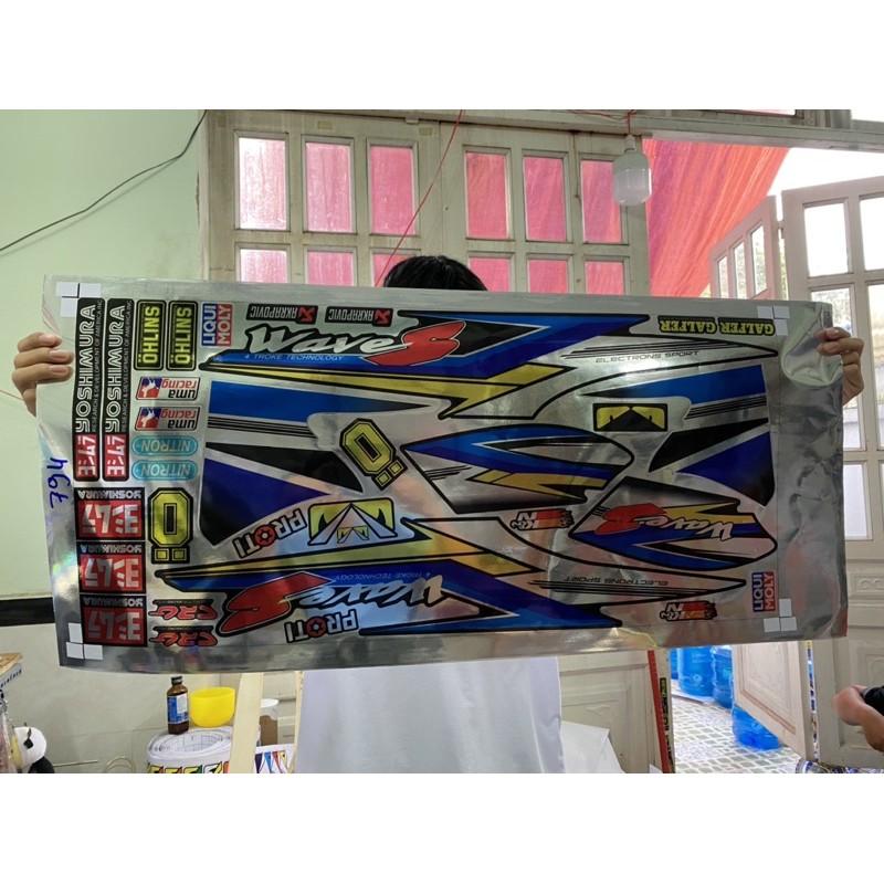 Tem rời dành cho xe wave S 2016 chất liệu Crom cao cấp