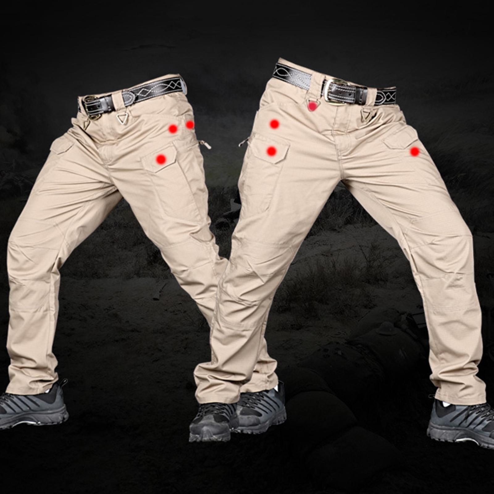 Streetwear Casual Jogger Cargo Pants  Hiking Trousers Outdoor Gray_S