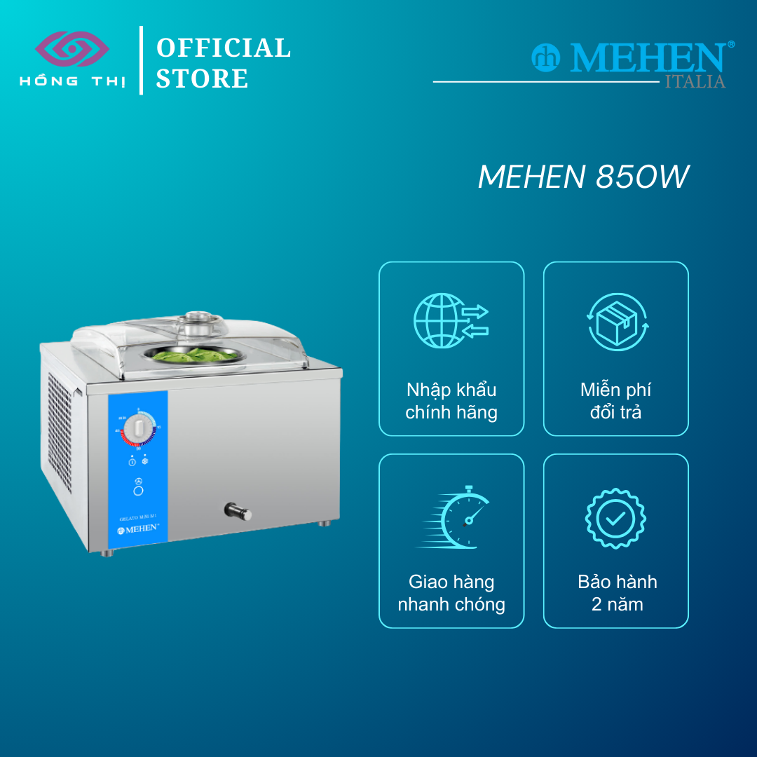 Máy làm kem Ý Mini MEHEN M1 - Hàng Nhập Khẩu