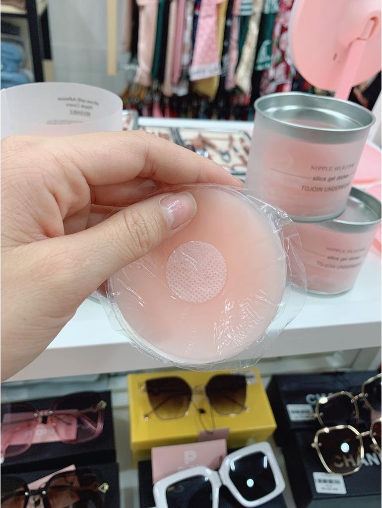 Hộp 10 miếng dán ngực silicon siêu xinh dòng cao cấp dán nhũ hoa - ti - áo ngực