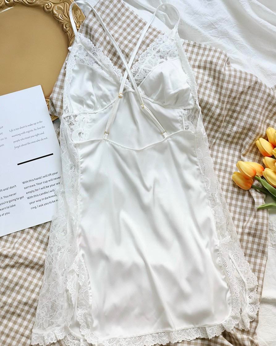 Váy Ngủ Phối Ren Gợi Cảm - B.Lingerie