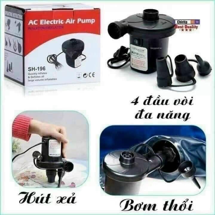 Hình ảnh Bơm Điện Mini 2 Chiều Hút Thổi Tiện Lợi Bơm Phao Bơi, Bơm Ghế Hơi, Bơm Bể Phao, Bơm Hút Chân Không