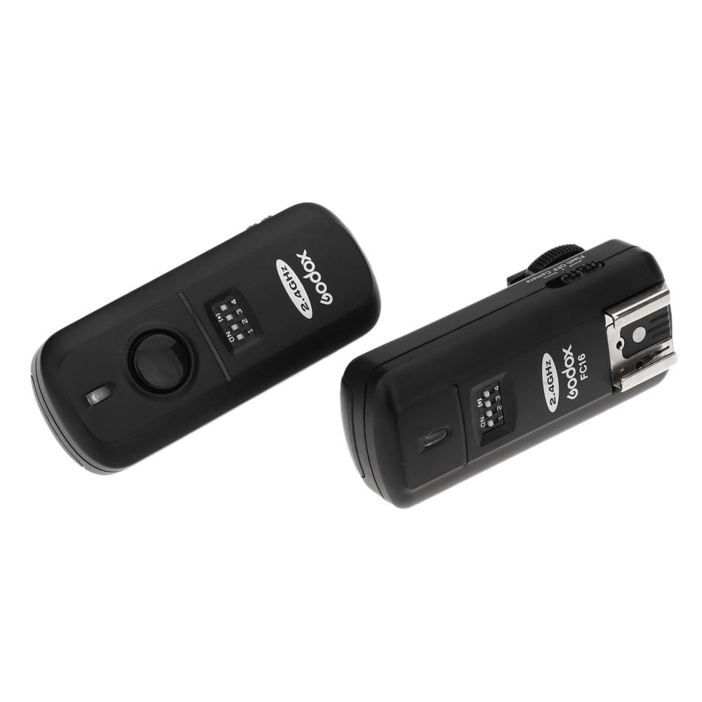 16 kênh Godox FC-16 2.4GHz Flash từ xa không dây Studio Strobe Trigger Shutter Thay thế cho Canon 5D 6D 7D 5D