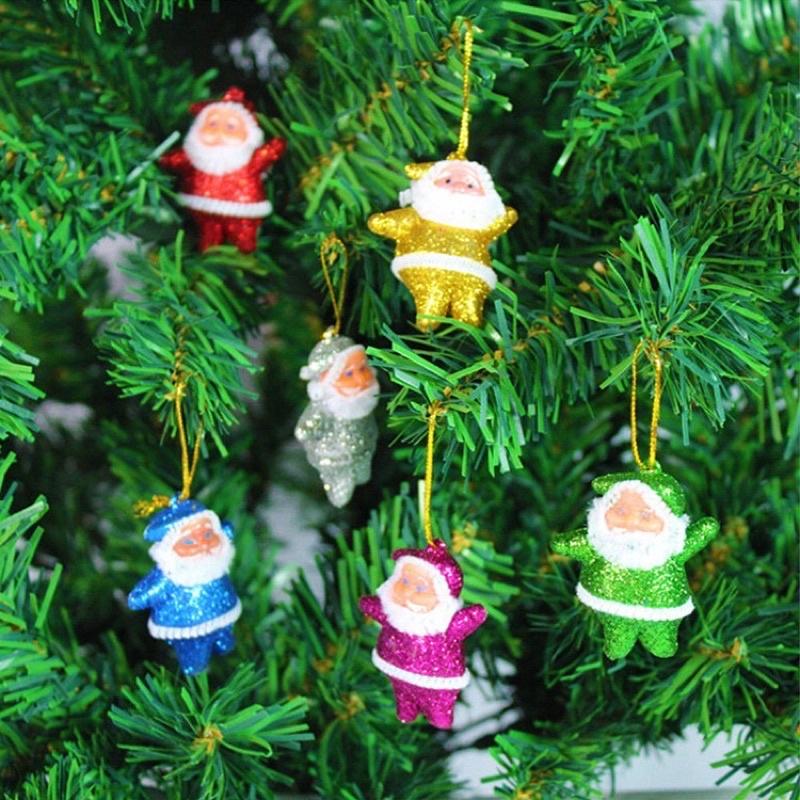 Set 6 ông già Noel 5cm