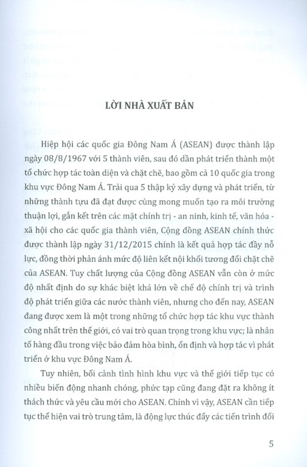 Gắn Kết Và Chủ Động Thích Ứng Tầm Nhìn Và Triển Vọng Của Asean Sau Năm 2025 (Sách Chuyên Khảo)