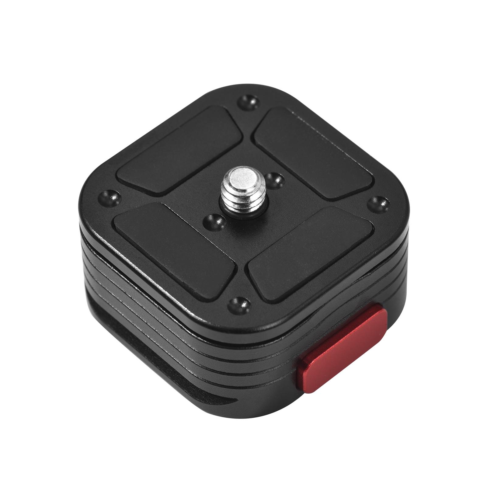 Quick Release Plate Tripod QR Plate Camera Mount Adapter Quick Setup Aluminum Alloy with 1/4 Inch Screw for DSLR Mirrorless Camera Tripod Gimbal Stabilizer