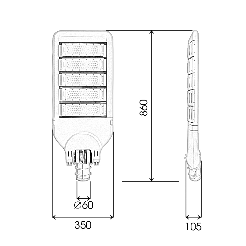 HKLED - Đèn đường LED OEM Philips M1 Driver DONE 250W - DDM01M250