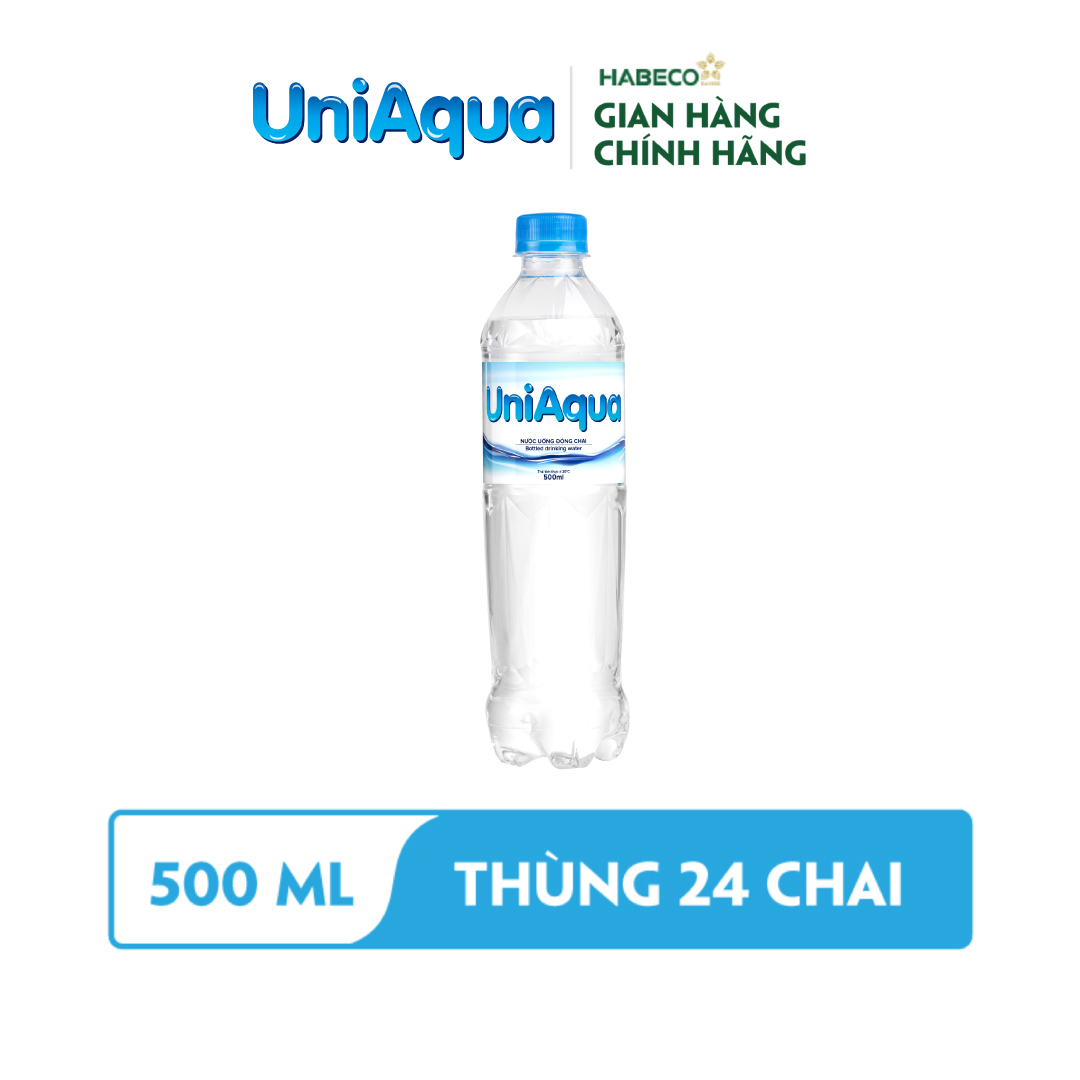 Nước uống đóng chai UniAqua - Thùng 24 chai 500ml