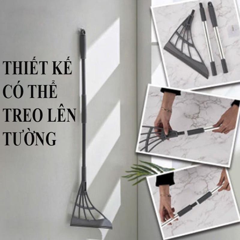 Chổi quét sàn gạt nước thông minh đa năng cán cầm inox chắc chắn 9160675666