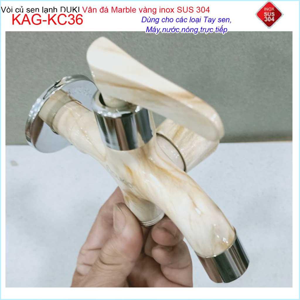 Vòi sen tắm vân đá marble Duki KAG-KC36, Củ sen tắm lạnh cao cấp đá marble