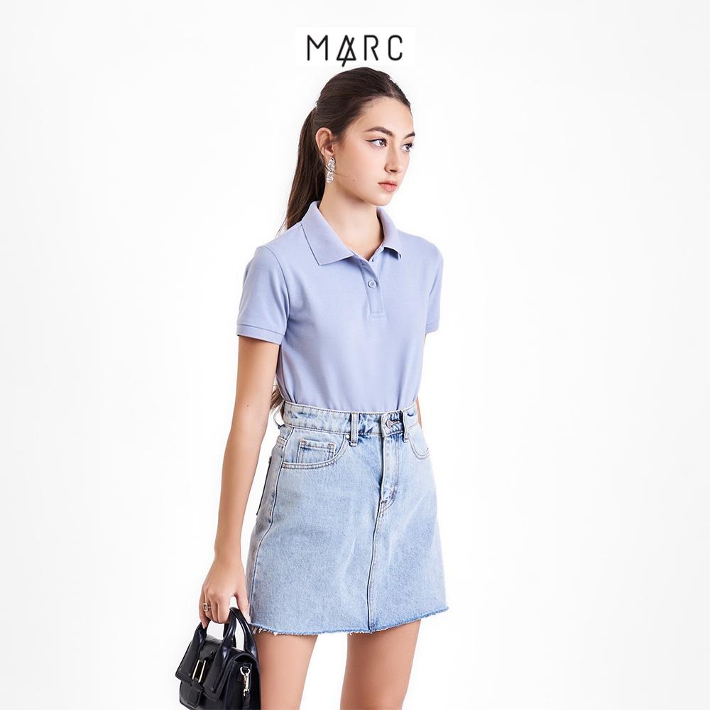 Áo thun polo nữ MARC FASHION trơn cơ bản basic vải mềm mịn mát CBMH091822