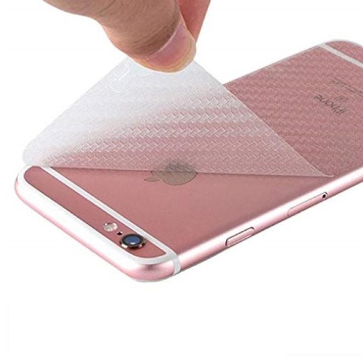 Miếng dán lưng chống trầy cho iPhone 6 Plus vân Carbon