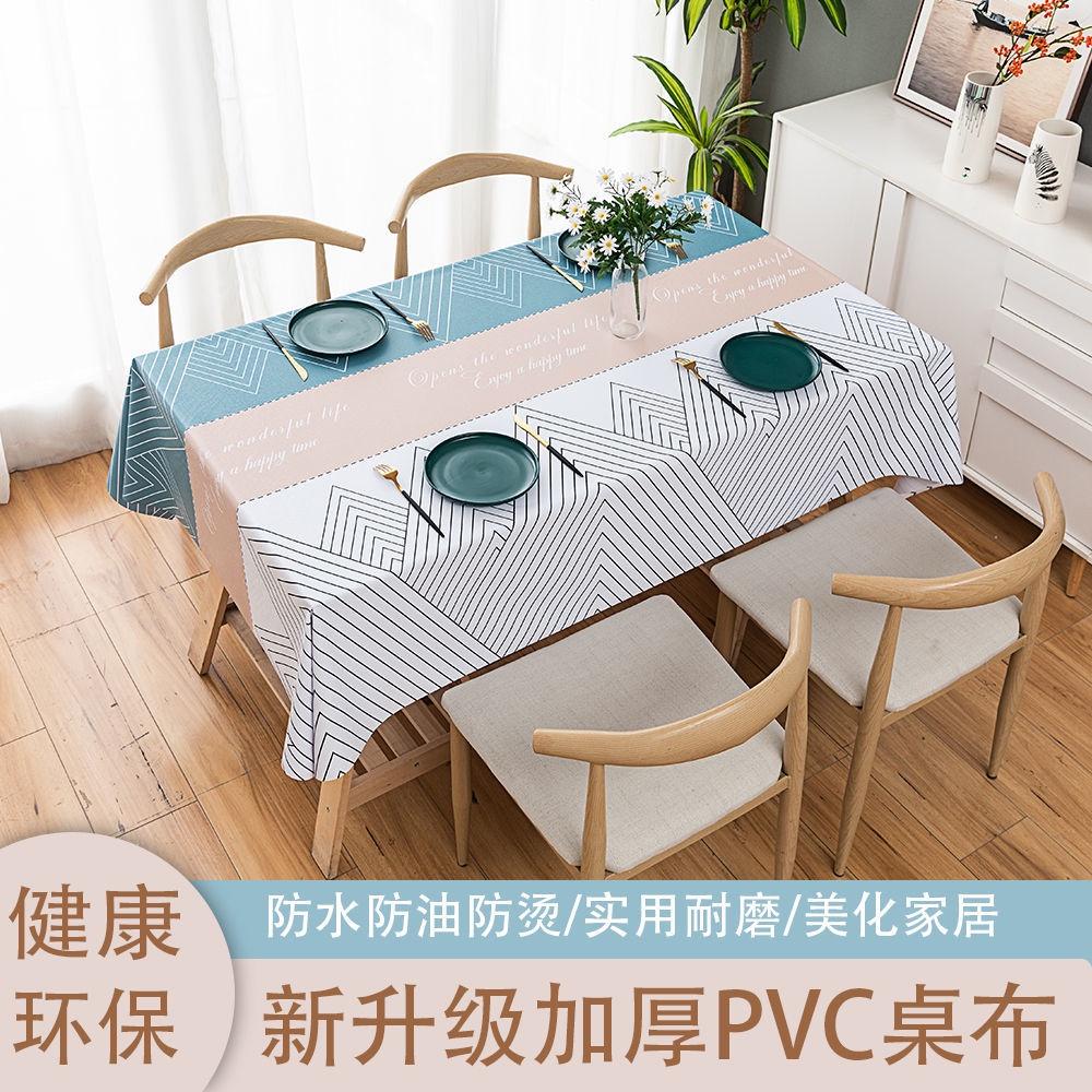 Khăn Trải Bàn Hình Chữ Nhật Bằng PVC Chống Thấm Nước / Dầu / Bỏng Dùng Một Lần Tiện Lợi Ốp