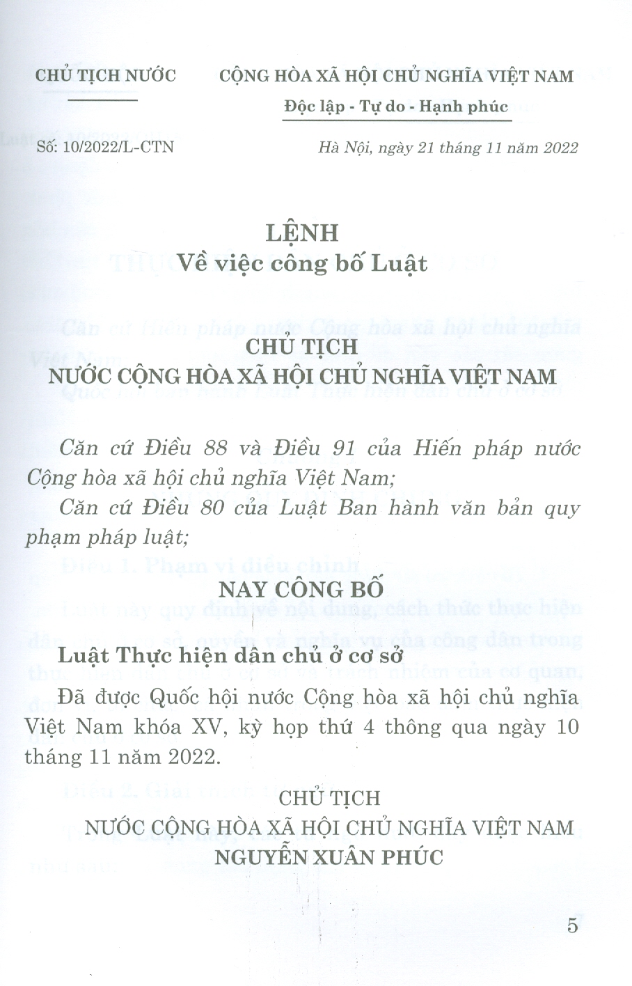 Luật Thực Hiện Dân Chủ Ở Cơ Sở