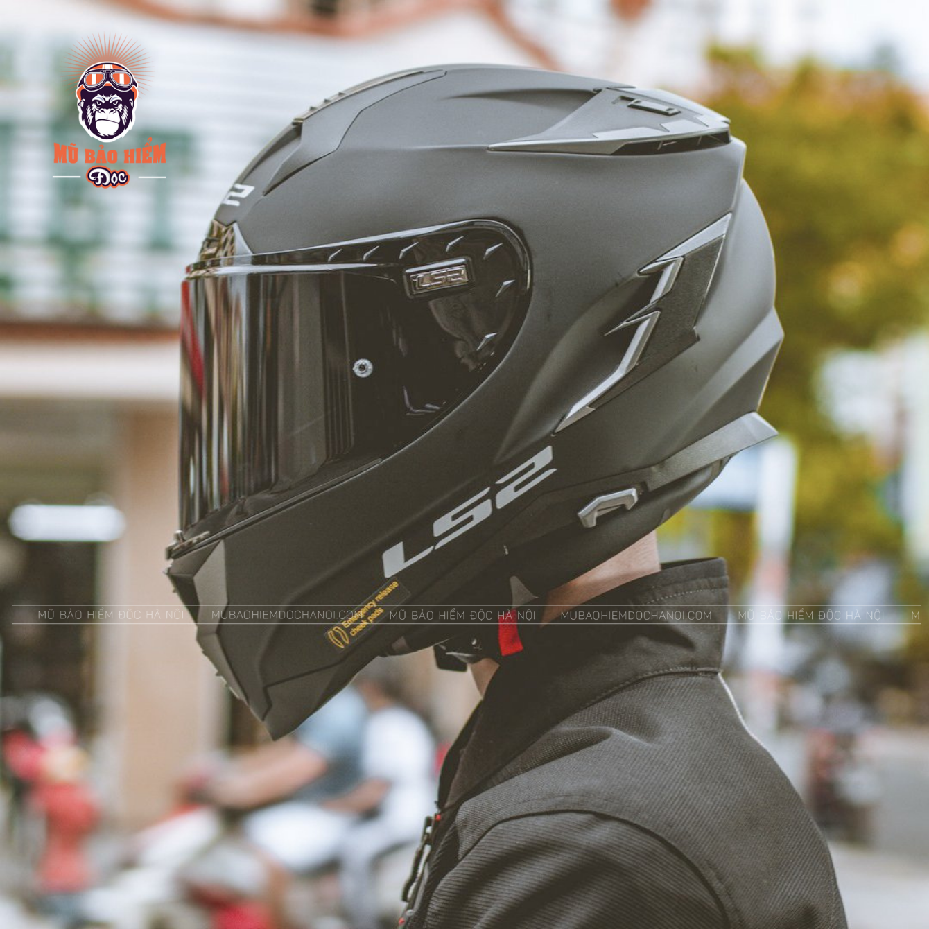Mũ Bảo Hiểm Fullface LS2 FF327 CHALLENGER HPFC – 2 Kính – Sợi Thủy Tinh
