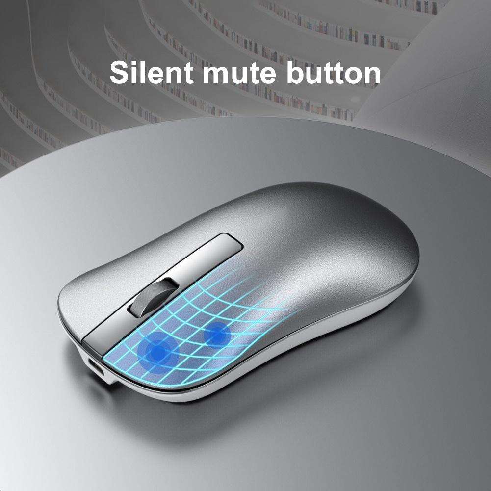Chuột Chơi Game Không Dây Bluetooth Hợp Kim Nhôm Xm10 Có Thể Sạc Lại Cho Laptop