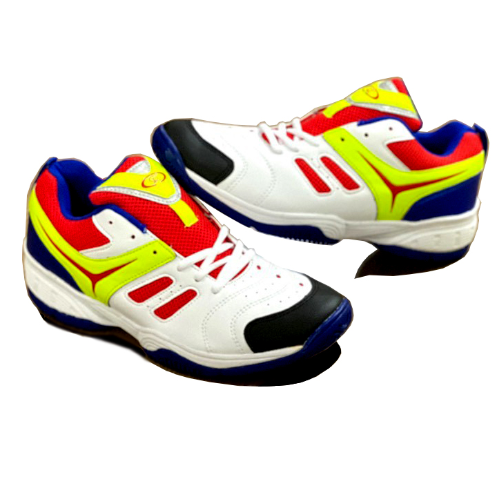 Giày Tennis Nam Nữ - Trắng Sọc Đỏ - 43
