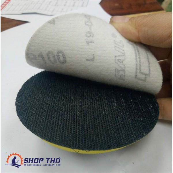 Giấy nhám tròn đế lông đường kính 100mm
