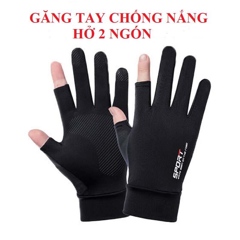 Găng Tay GT01 Chống Nắng Đi Xe, Chống Trượt Thoáng Khí