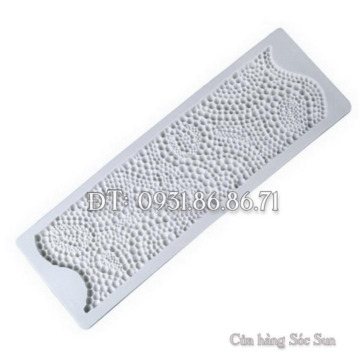 Khuôn silicon viền chuỗi ngọc trai - Mã số 1076
